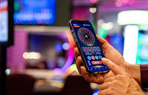 The Great Icescape slot game on gwinbola mobile showing cascading reels and frozen theme